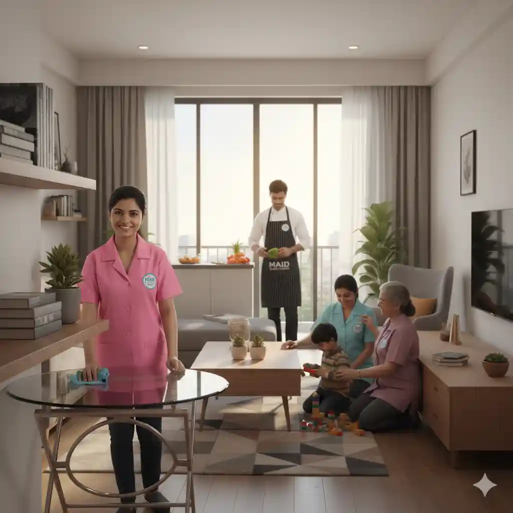 Detailed Maid Services in Delhi including maids, cooks, babysitters, and elderly care from Maid Service Home
